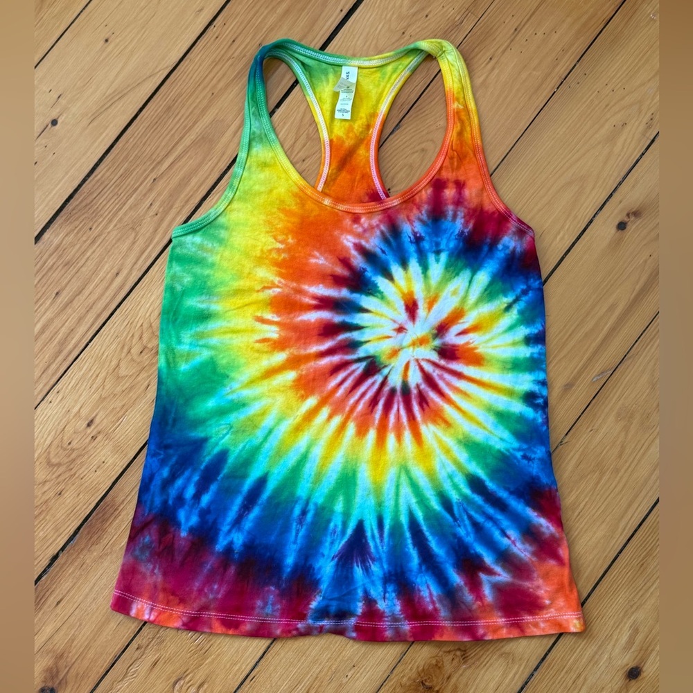One of a Kind Tie-Dye Women's Racerback Tank Small